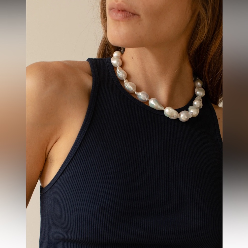 DONNI Ribbed Tank - Black - Picture 4 of 7